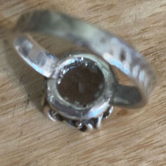 Blue Topaz and Sterling Silver Ring, Handmade, NEW, size 8, Artisan - Picture 5 of 6